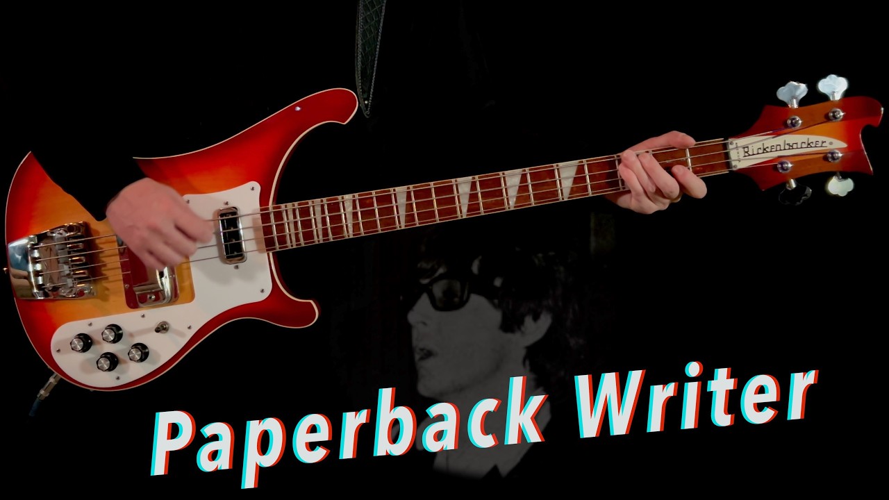 Paperback Writer | Bass Cover | Isolated Rickenbacker