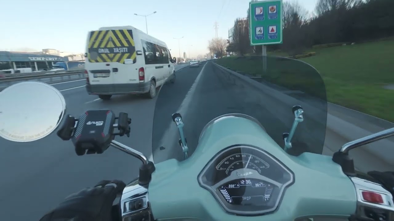 Vespa ile Ofise Gidiyorum | Action 6 + ND8 Filtre