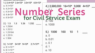 NUMBER SERIES for Civil Service Exam part1