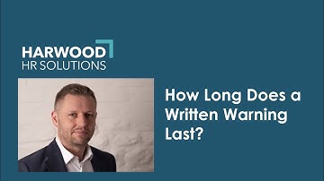 How Long Does a Written Warning Last?