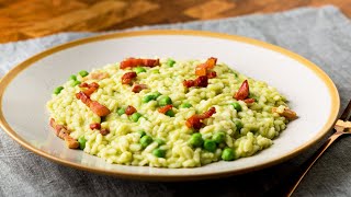 RISOTTO CON PISELLI E PANCETTA: saporito e cremoso!