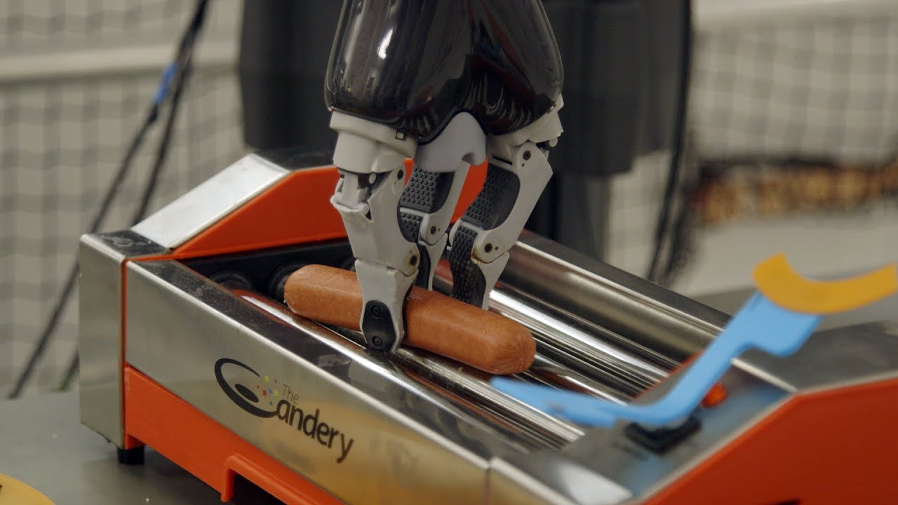 Watch Two Robots Make a Hot Dog YouTube