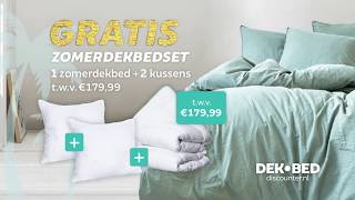 Gratis Zomerdekbedset twv €179,99 - Dekbed-Discounter.nl