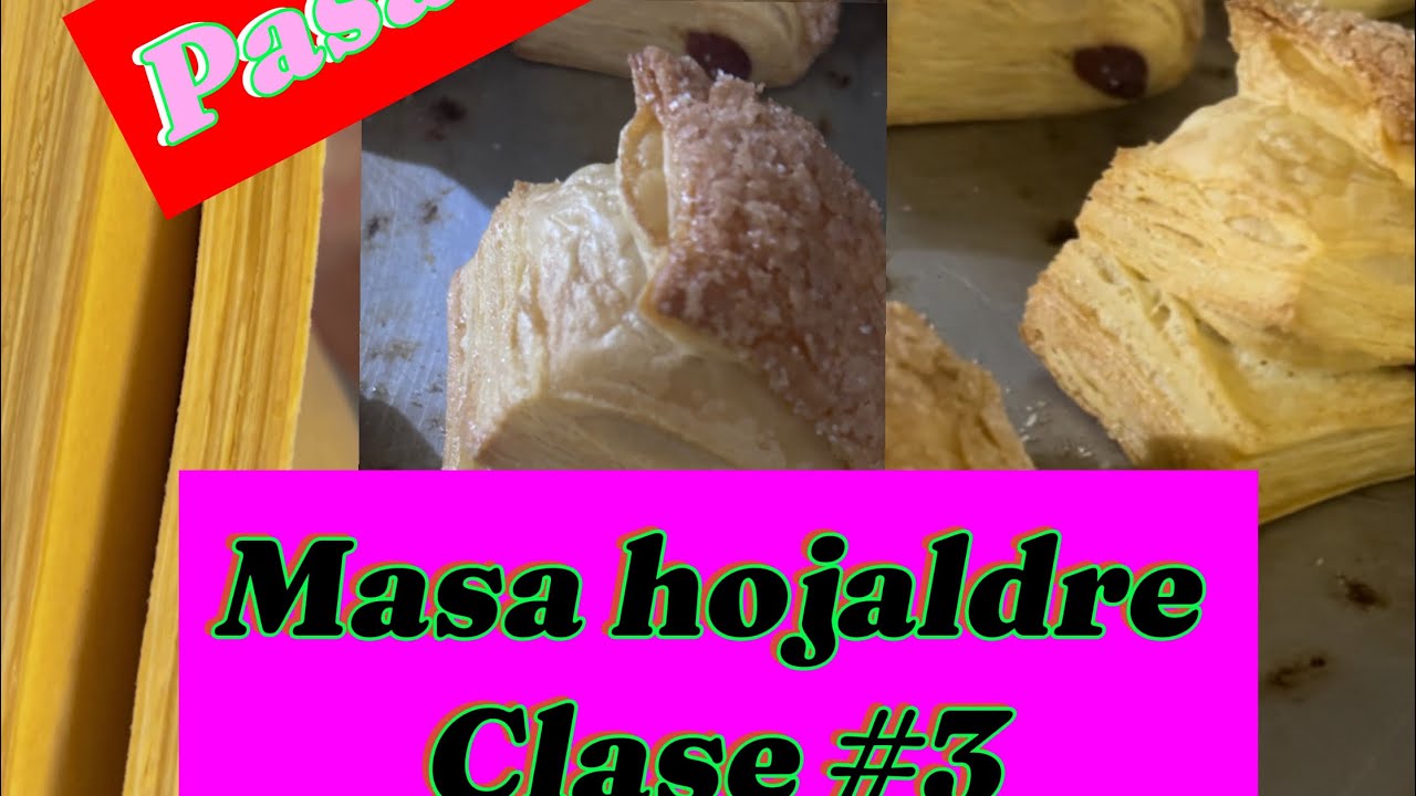 Pasabocas .chicharrones .masa hojaldre  masa laminada clase #3