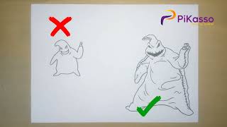 How to Draw Oogie Boogie from Nightmare Before Christmas Step by Step