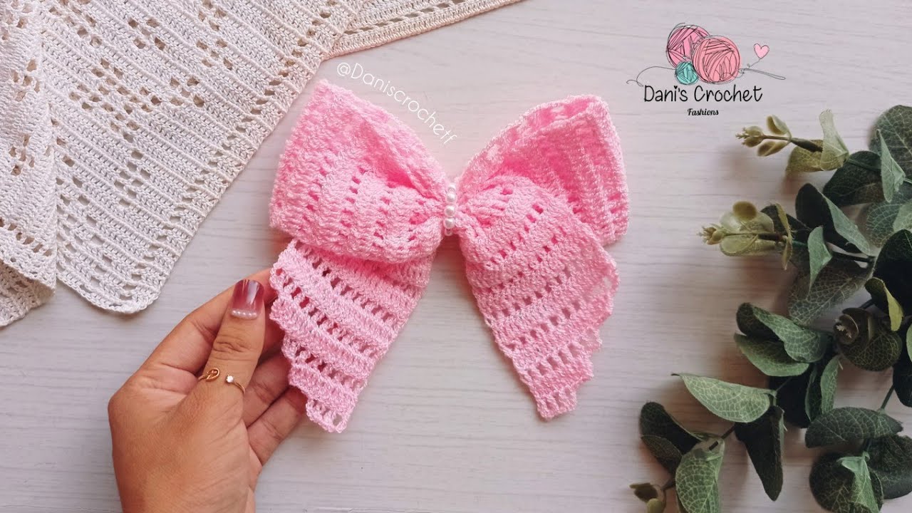 NUEVO😱 el LAZO/ moño más FÁCIL 🎀#coquette a CROCHET | tejido en una sola vuelta🎀