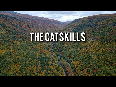 Exploring the Catskill Mountains of New York | RELAXING | peak Fall season