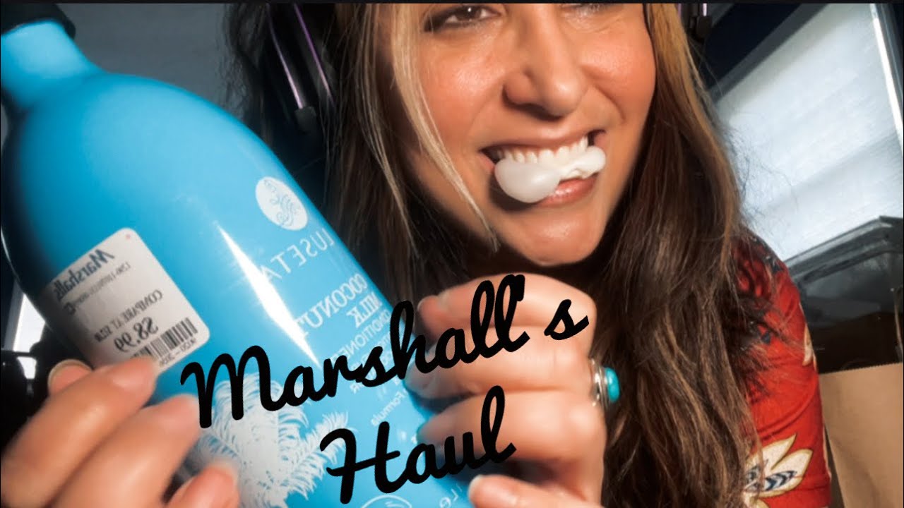 How did I spend $450 at Marshall’s?!!!! 🤪 ASMR Gum Chewing/ Haul/ Tapping/ Scratching/ Whispered