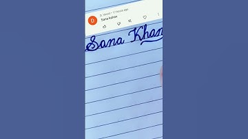 How to write "sana khan " in cursive writing names