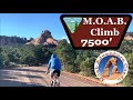 MOAB Climb, The highest climb in the USA for Gravel Bikes, Moab's most difficult bike route