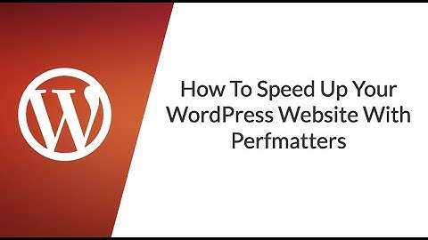 How To Speed Up Your WordPress Website With Perfmatters 2020