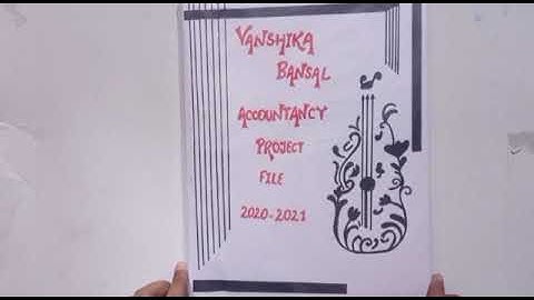 Accountancy Comprehensive project file, Class 11th & 12th