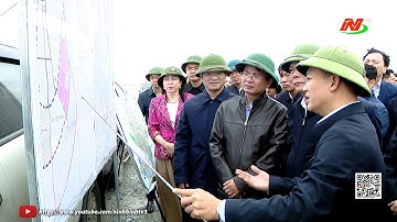 Thường trực Tỉnh ủy kiểm tra, khảo sát các công trình, dự án ven biển