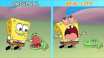 SpongeBob Foolishness | SpongeBob Original vs Real life | SpongeBob Animation #spongebob #animation