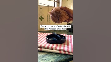 Effortless coconut breaking starts here!🥥💪Grab this heavy-duty tool now.#coconutbreaker#amazonfinds