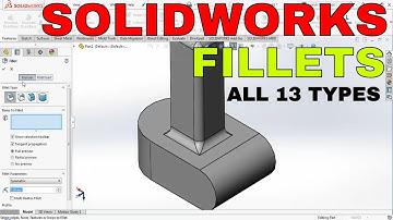 Solidworks 2018 FILLET VARIABLE FILLET AND FILLET EXPERT IN HINDI | Solidworks 2018 Tutorial |