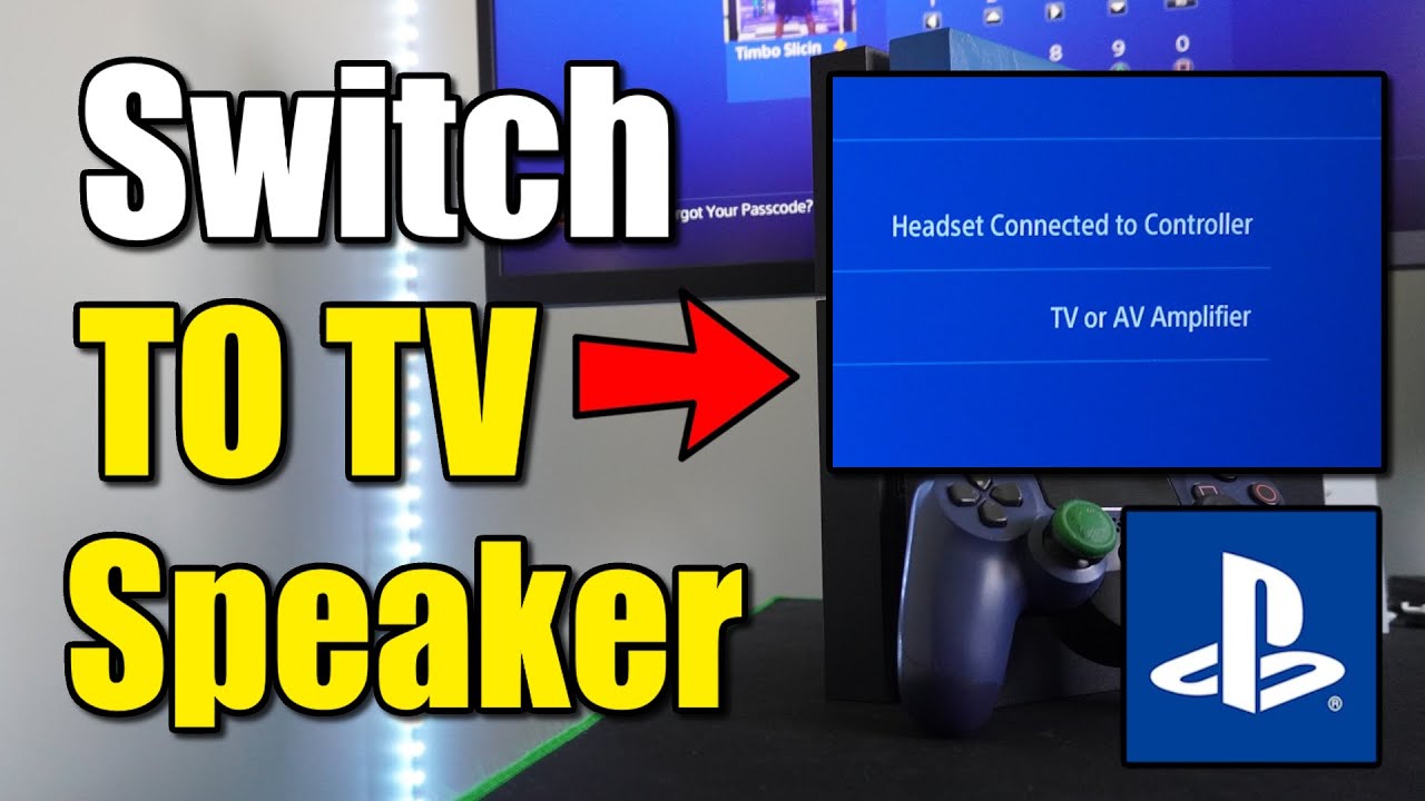 How to Switch From Headset to TV SPEAKERS on PS4 Console (Best