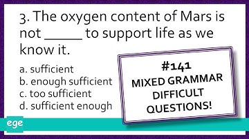 English Grammar Exercises #141 | Mixed Grammar Quiz English Test Hard #grammarpractice