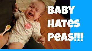 Baby HATES Peas