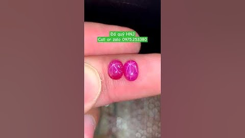 Cắp đá Ruby sao yên bái, chất mịn mướt , siêu đẹp và hiếm, Tl:3,2ct.    7li, Giá 14,5 triệu