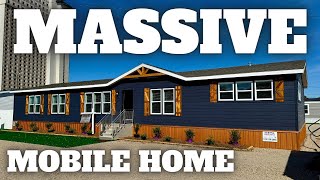 DREAMY kitchen, HUGE bath, & a lot more in this GIGANTIC mobile home! Prefab House Tour