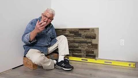 Step-By-Step DIY Guide for Faux Stacked Stone Panel Installation by Renowned Expert, Ron Hazelton