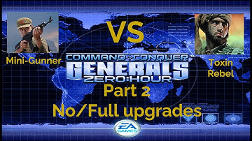 Command & Conquer Generals Zero Hour Mini Gunners VS Toxin Rebels Part 2