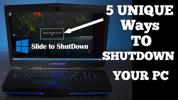 5 Unique ways to shutdown Computer PC and Laptop | W4Tech |