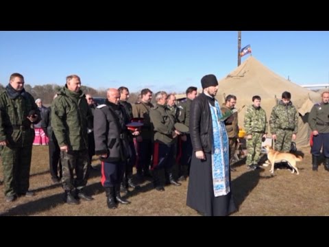 Казаки на празднике Покрова Пресвятой Богородицы.