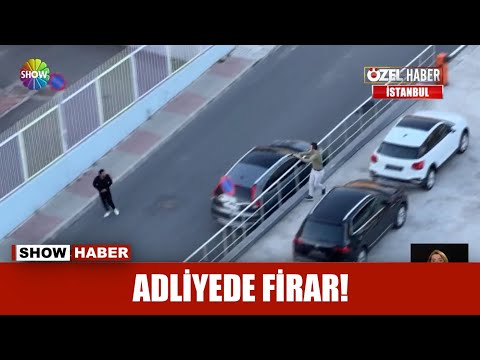 Kelepçeli halde polisten kaçtı!