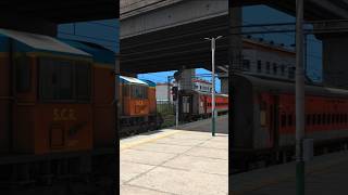 LHB Coach Coupling WDM3D Diesel Loco | BUMPY RAILROAD | Train Crossing Simulator | Train #shorts