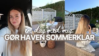 EN MANDAG MED MIG | Kæmpe JYSK haul, gør haven klar til sommer og min aften hudplejerutine