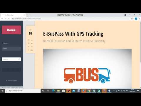 Smart College E  Bus Pass Tracking System and QR Code using Java