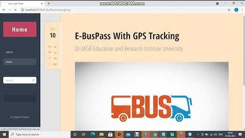 Smart College E  Bus Pass Tracking System and QR Code using Java