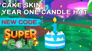 Новый код 🎂| Super Golf Code [September 2021] CAKE SKIN & CANDLE HAT 🕯