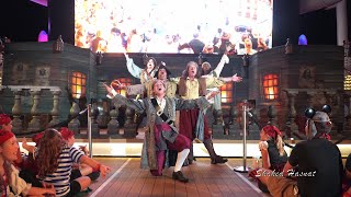 Buccaneer Blast &amp; Club Pirate,  Pirate Show on Disney Dream , 2024, in 4k