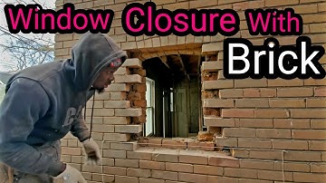 How to brick up a window DIY