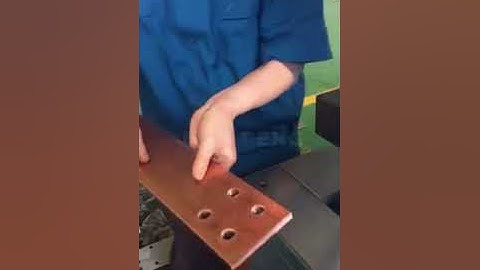 Punch four holes at one time for busbar processing machine