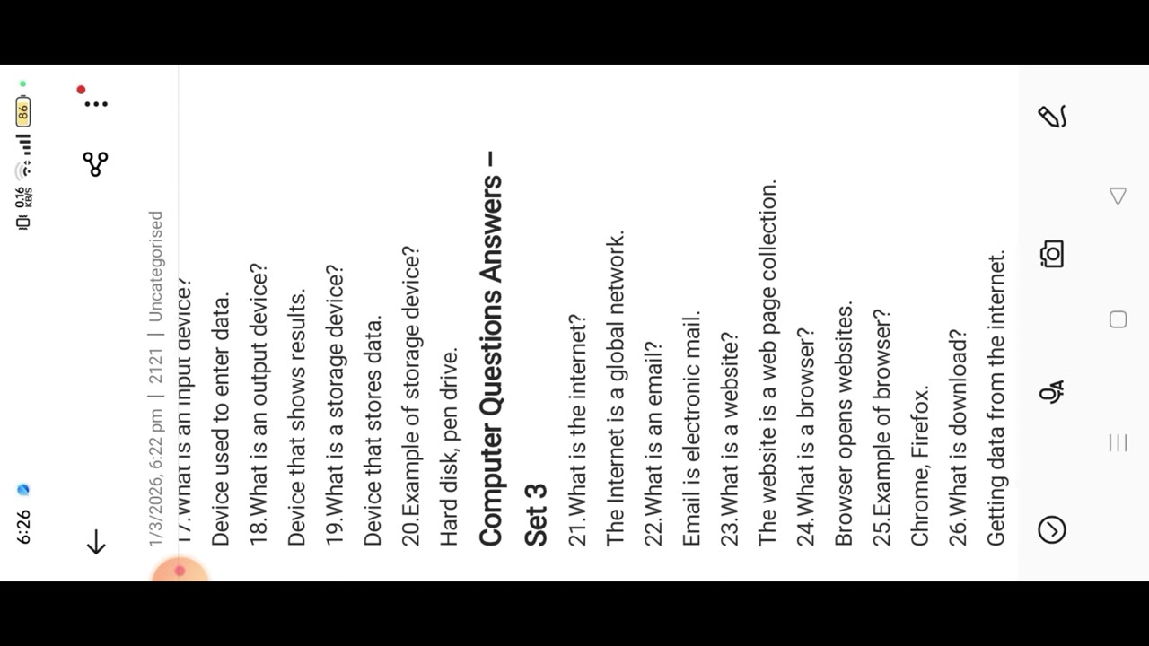 Computer Questions Answer 