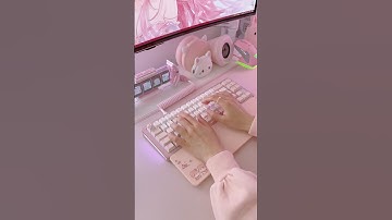 build a soft & cozy sakura keyboard with me 🌸 ☁️ osume sakura keycaps & yunzii al71 #shorts