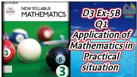 Q1 || Ex-5B || NSM || D3 ||  Application of mathematics in practical situation || in Urdu Hindi