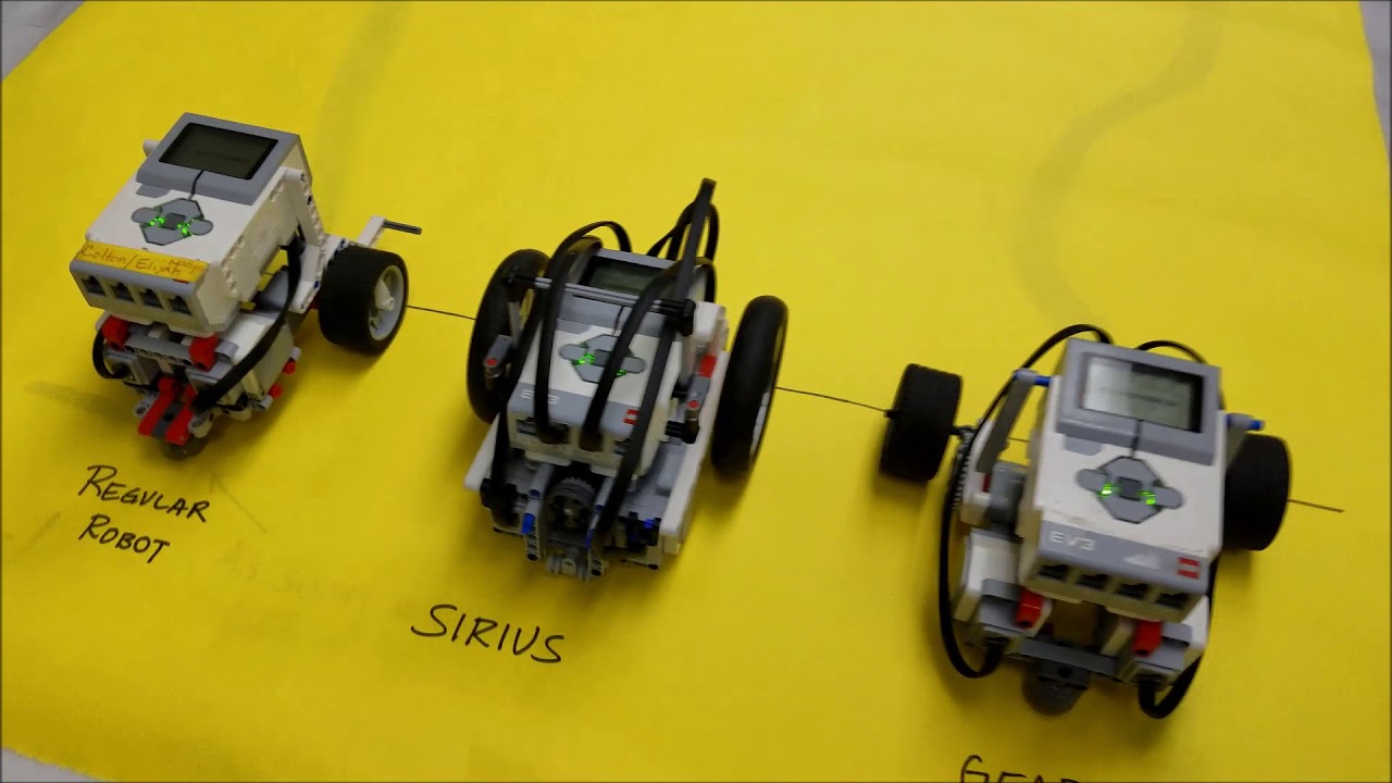 "The LEGO EV3 Race Between The Sirius Robot, Gears Robot, and A Regular