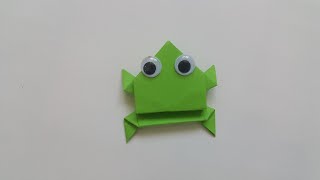 origami kurbağa yapımı, kağıttan kurbağa yapımı