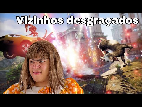FUI CAÇAR OVOS COM A CABRINHA E OS VIZINHOS ME ATACARAM ( Goat Simulator 3 • Parte 02 )