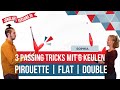 3 Passing Tricks mit 6 Keulen | Pirouette - Flat - Double | Jonglierversand.de | Tutorials