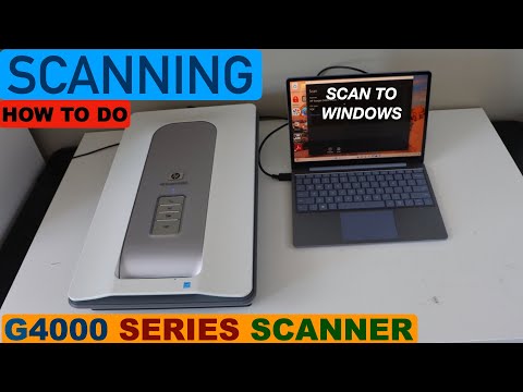 HP ScanJet G4000 Scanning.
