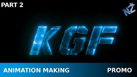 KGF CHAPTER 2 | Title animation making | title card making | promo | Nantha kishor creation
