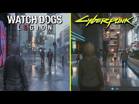 Cyberpunk 2077 Vs Watch Dogs Legion RTX 3080 4K Ray Tracing Graphics Comparison