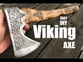 How to make a Viking Battle Axe from an old rusty axe head