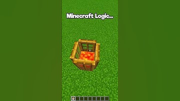 99.9% Minecraft logic ☠️ #minecraft #shorts #trending #viralshorts #viralvideo #logic